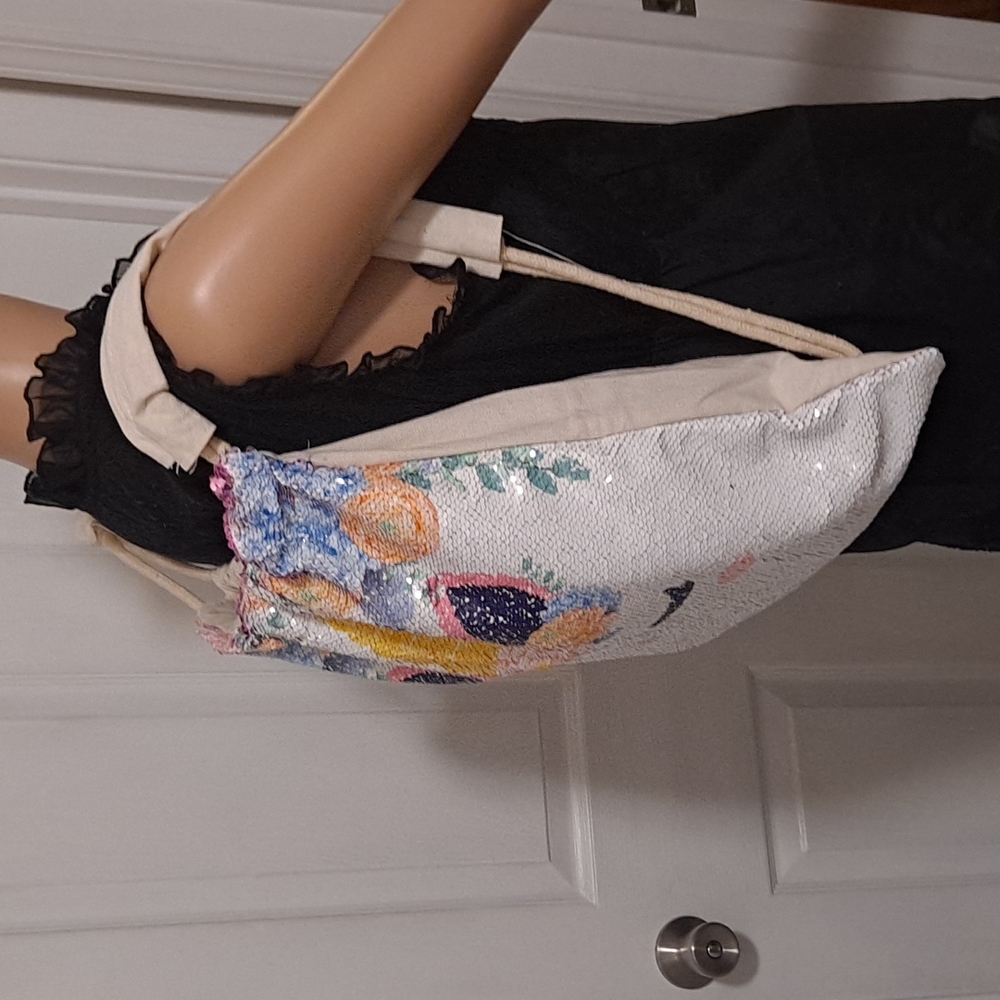 Unicorn Reversible Sequined Drawstring Backpack - Picture 3 of 10